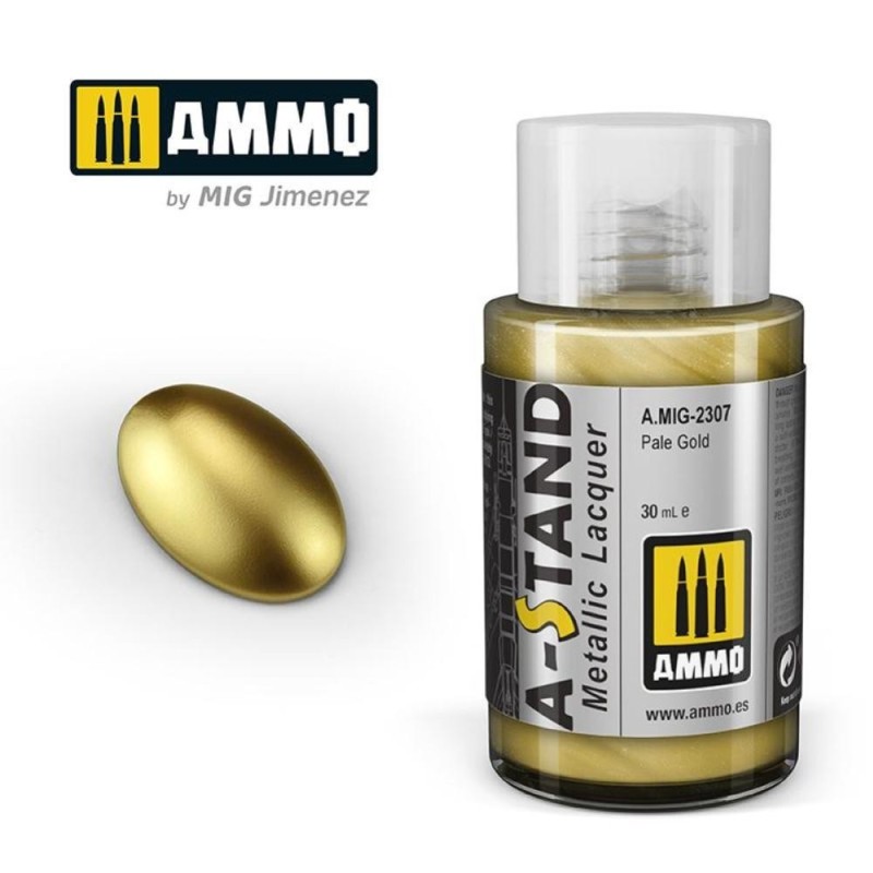 A-STAND Pale Gold - 30ml colore a smalto per aerografo