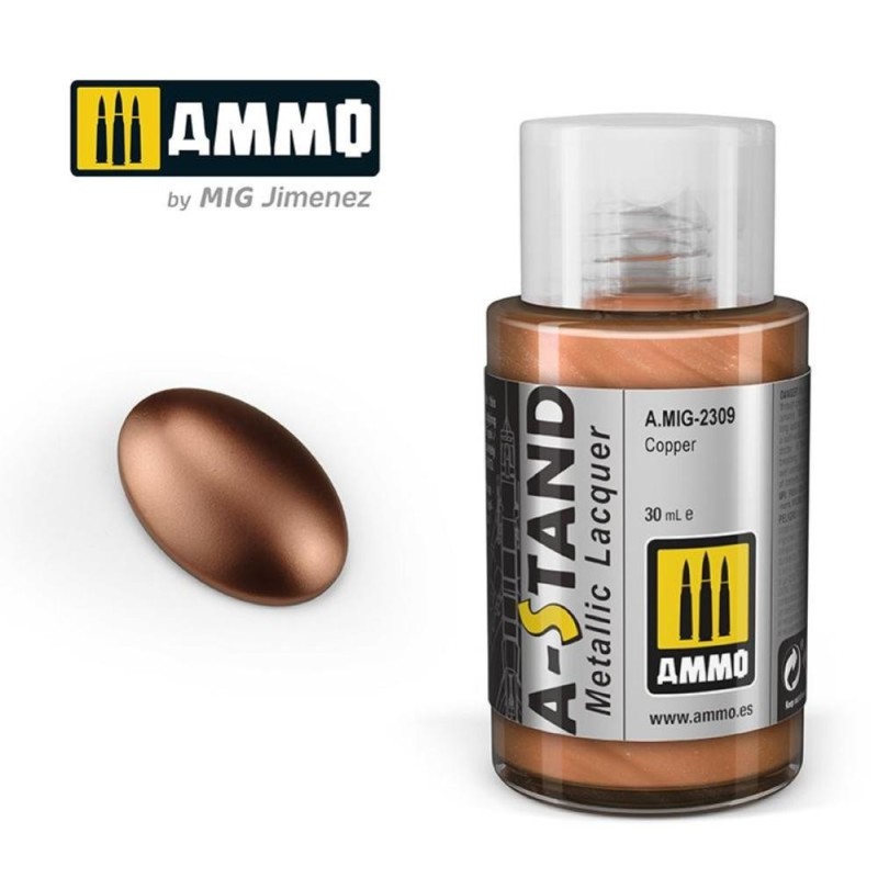 A-STAND Copper - 30ml colore a smalto per aerografo
