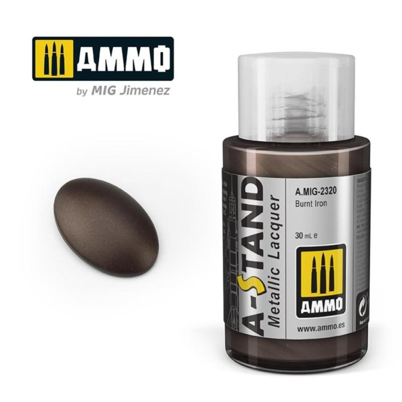 A-STAND Burnt Iron - 30ml colore a smalto per aerografo
