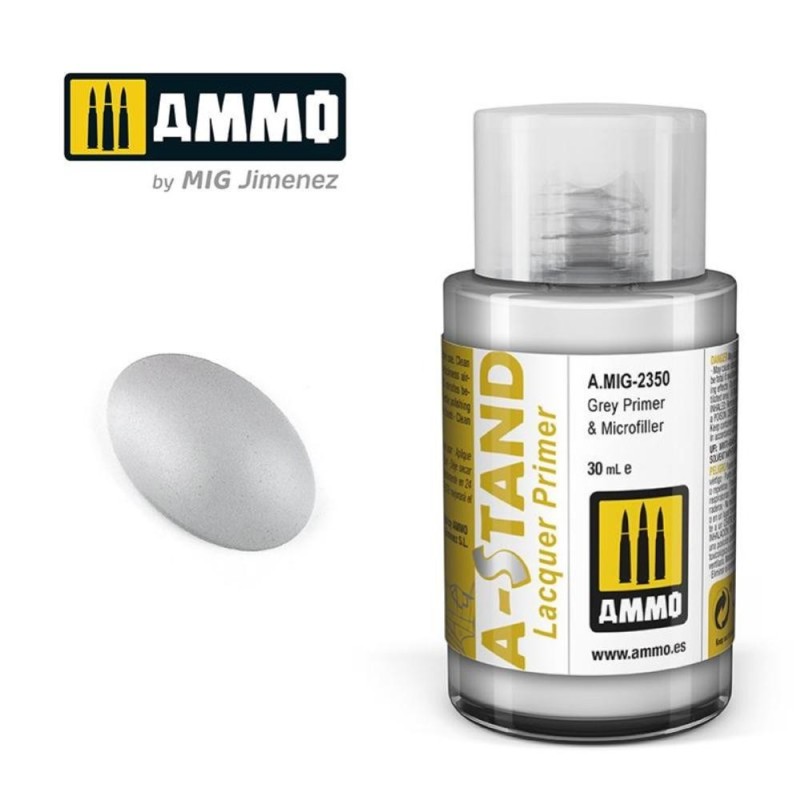 A-STAND Grey Primer & Microfiller - 30ml colore a smalto per aerografo
