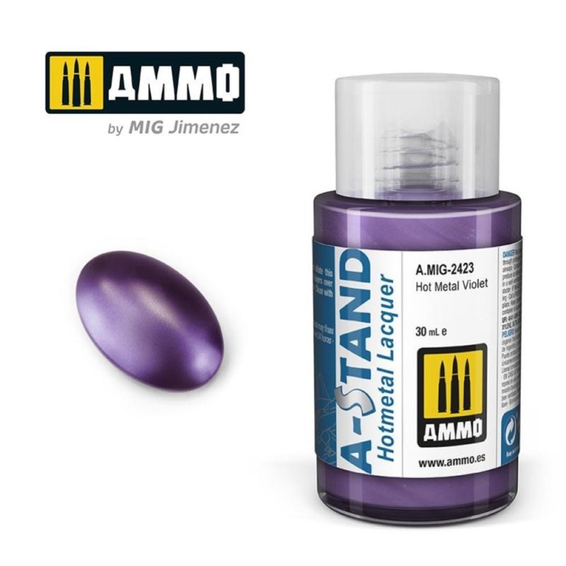 A-STAND Hot Metal Violet - 30ml colore a smalto per aerografo