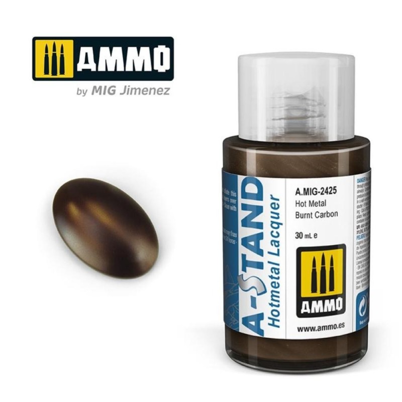 A-STAND Hot Metal Burnt Carbon - 30ml colore a smalto per aerografo