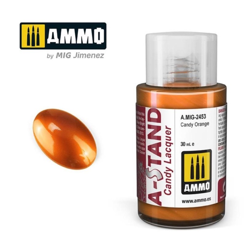 A-STAND Candy Orange - 30ml colore a smalto per aerografo