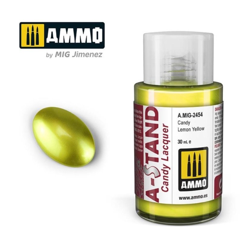 A-STAND Candy Lemon Yellow - 30ml colore a smalto per aerografo