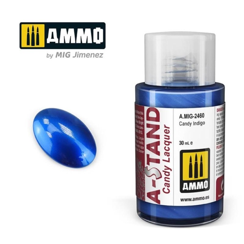 A-STAND Candy Cobalt Blue - 30ml colore a smalto per aerografo