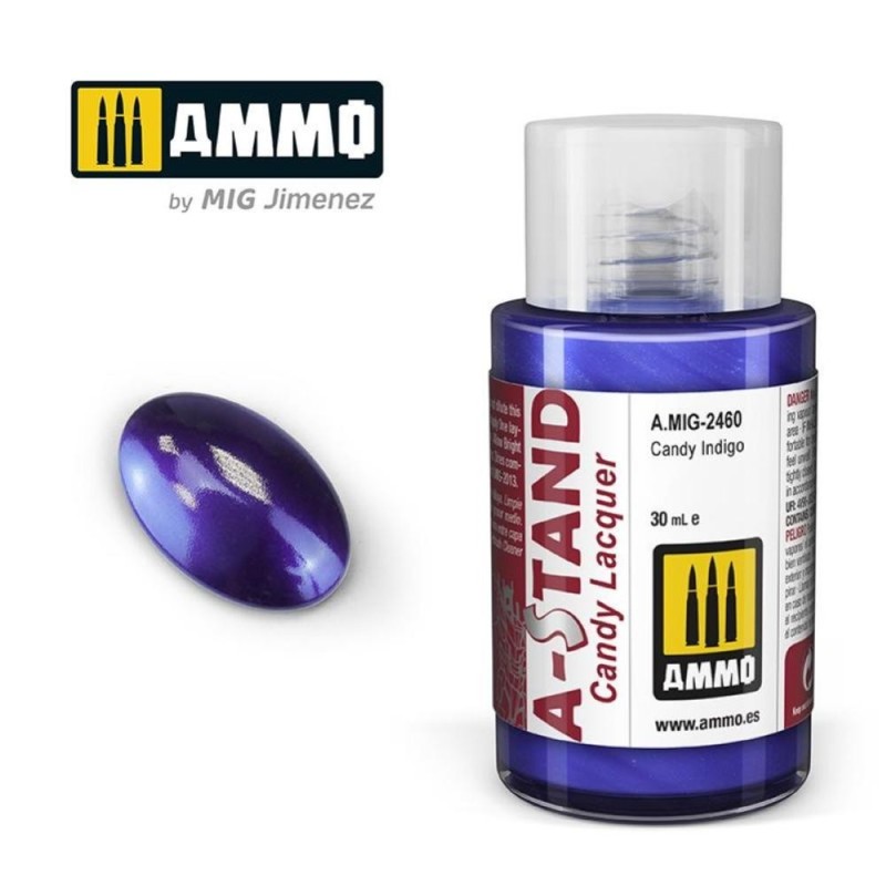 A-STAND Candy Indigo - 30ml colore a smalto per aerografo