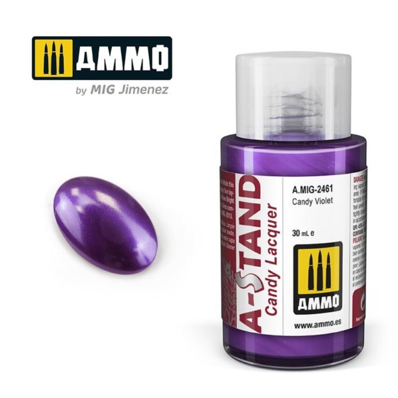 A-STAND Candy Violet - 30ml colore a smalto per aerografo