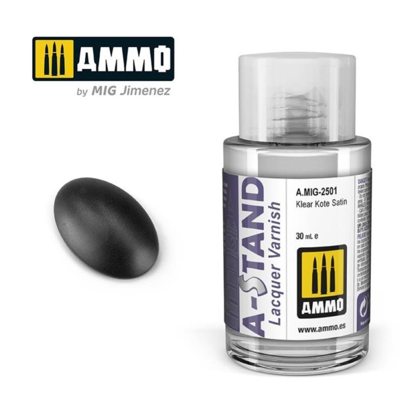A-STAND Klear Kote Satin - 30ml colore a smalto per aerografo