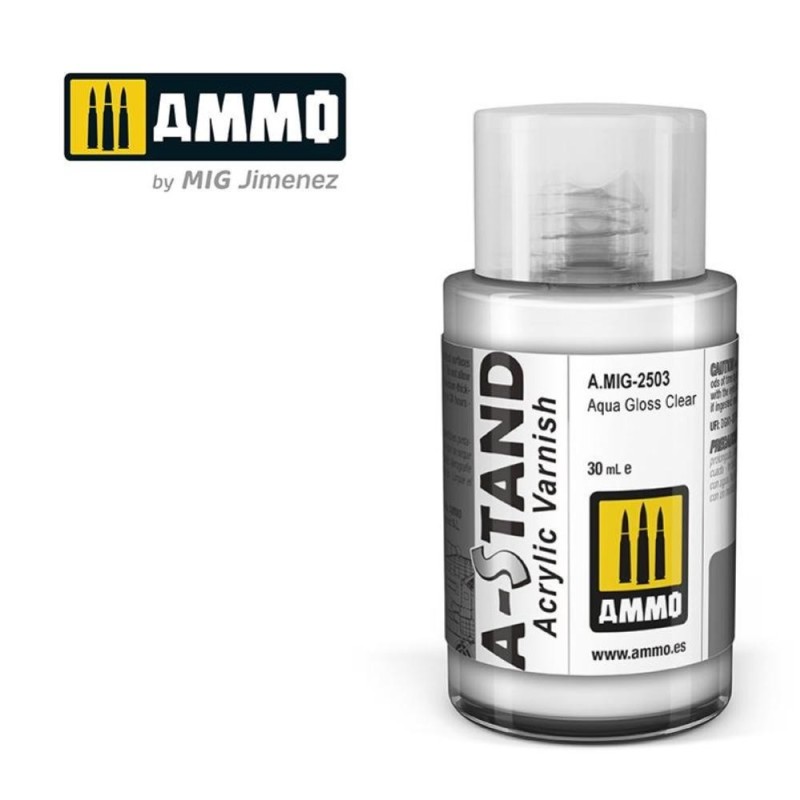 A-STAND Aqua Gloss Clear - 30ml colore a smalto per aerografo