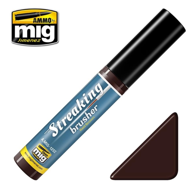 STREAKINGBRUSHERS Red brown (con pennello applicatore nel tappo)