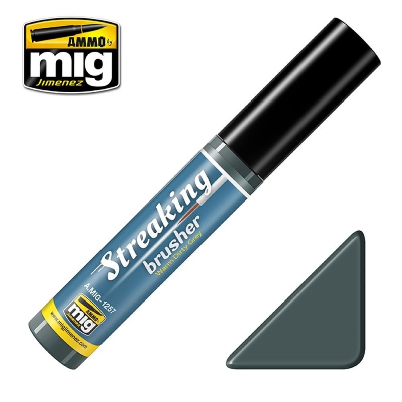 STREAKINGBRUSHERS Warm Dirty grey (con pennello applicatore nel tappo)