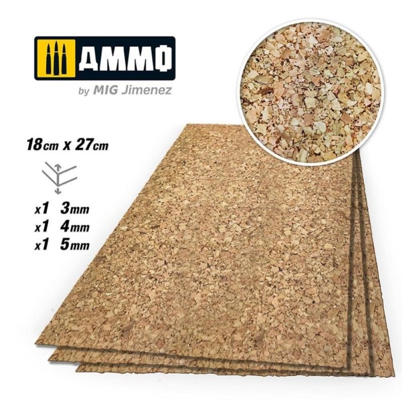 CREATE CORK Thick Grain Mix (3mm, 4mm and 5mm) grana grossa
