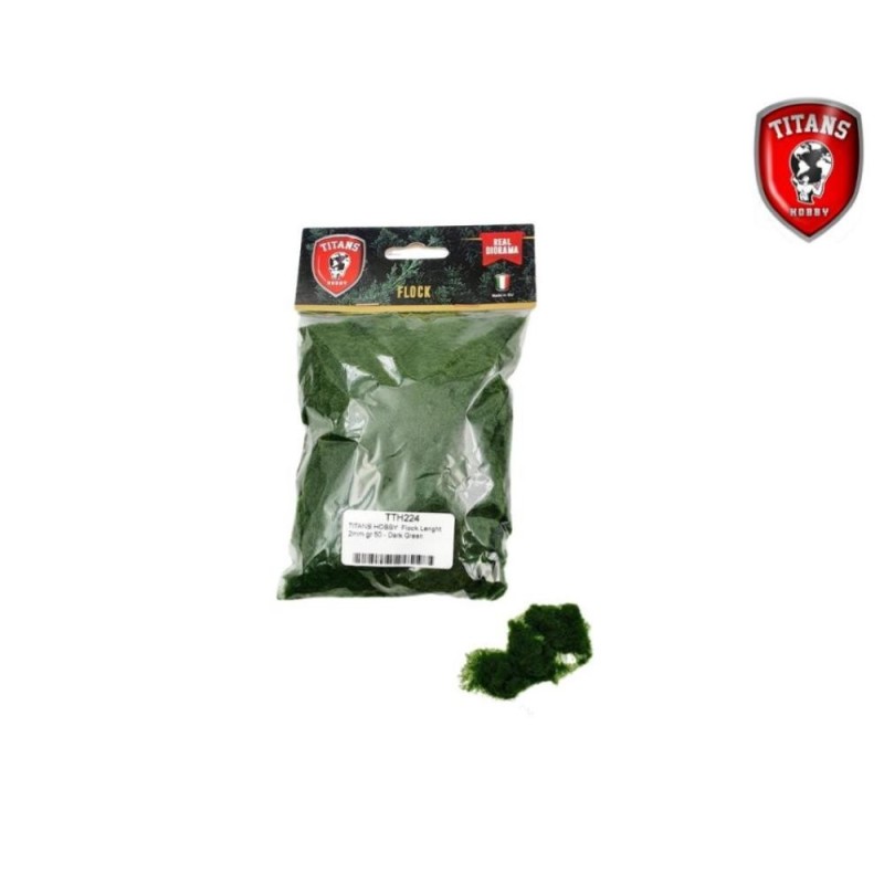 Erbetta altezza 2mm, gr.50 - Verde Scuro