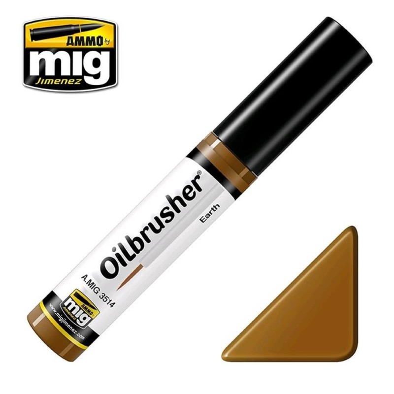 OILBRUSHER colore TERRA (colore ad olio pre-diluito con pennello applicatore nel tappo)