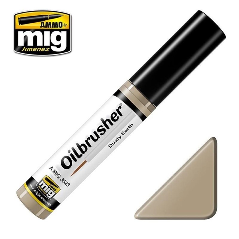 OILBRUSHER colore TERRA POLVEROSA (colore ad olio pre-diluito con pennello applicatore nel tappo)