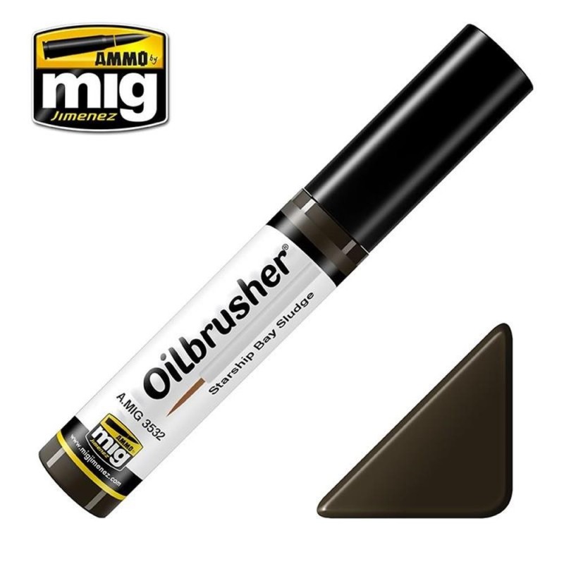 OILBRUSHER colore FANGO SPAZIALE (colore ad olio pre-diluito con pennello applicatore nel tappo)