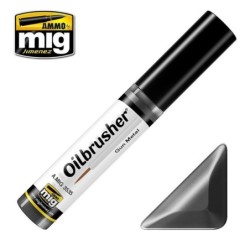 OILBRUSHER colore GUN METAL (colore ad olio pre-diluito con pennello applicatore nel tappo)