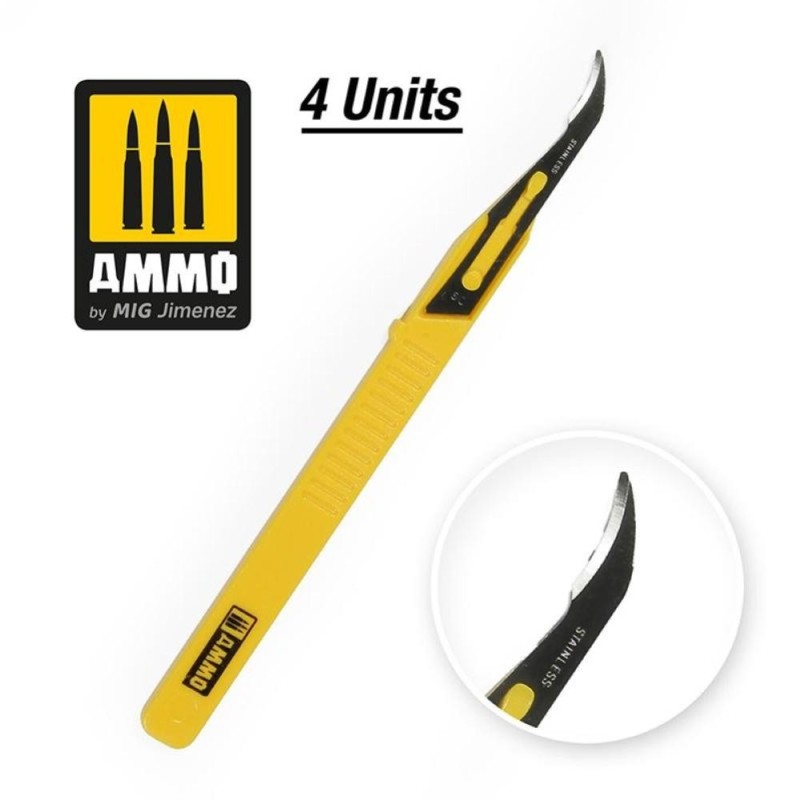 Mini Blade Ripper – 4 pcs. - 4 scalpels in plastic bag