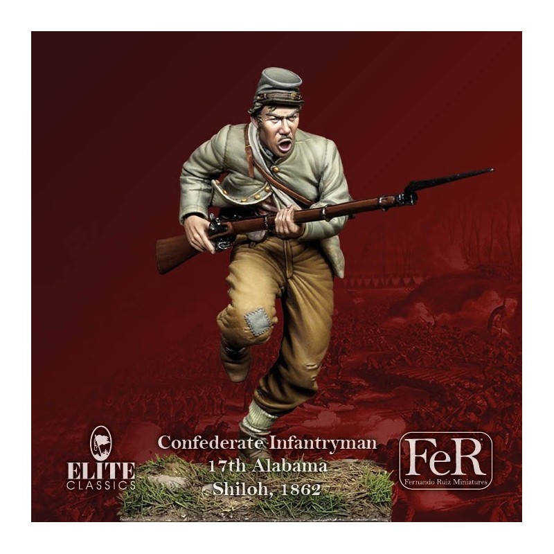 Confederate Infantryman 17th Alabama, Shiloh, 1862 (54mm)