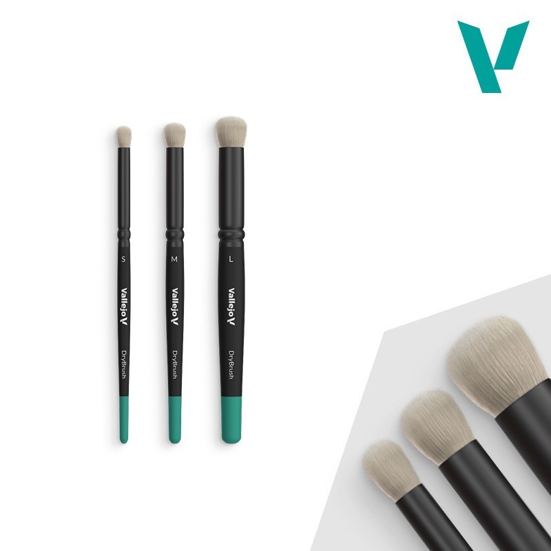 Dry Brush Set - Setole naturali (S - M - L)