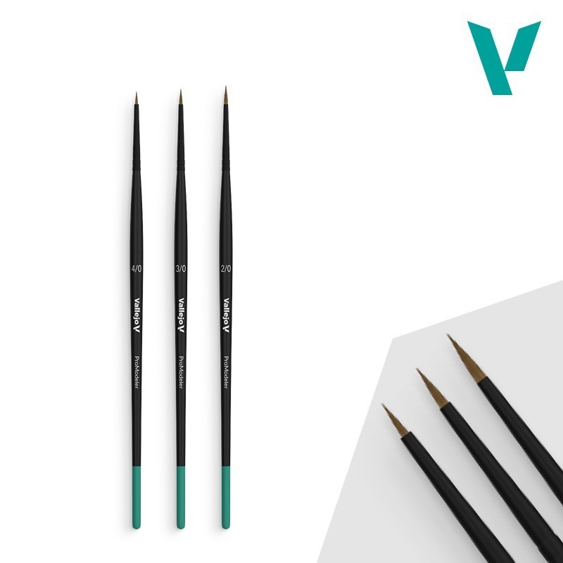 Definition Set - Setole naturali, misure 4/0, 3/0 & 2/0