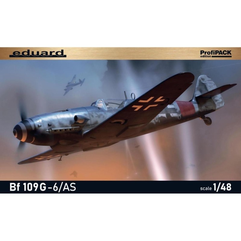 EDUARD (1/48) ProfiPACK edition kit of German WWII fighter plane Bf 109G-6/AS