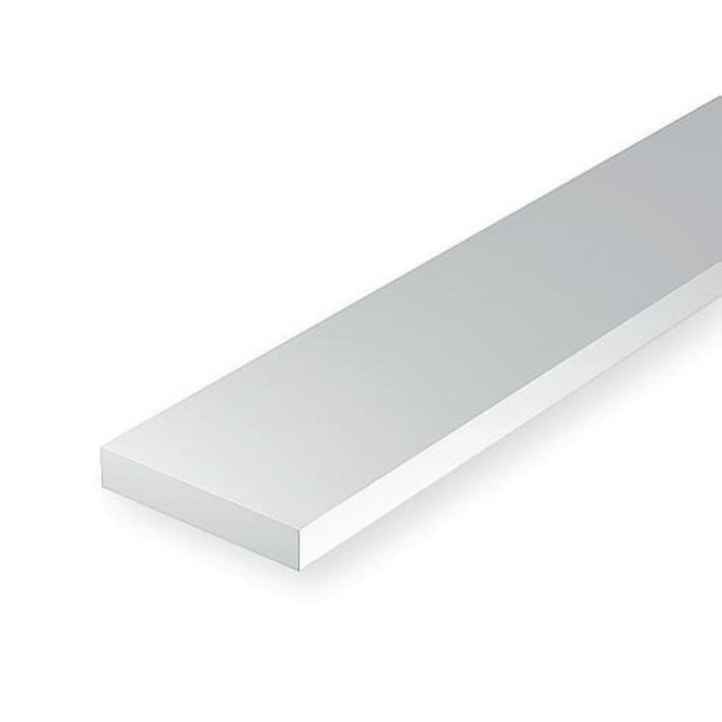 c(35cm) Strisce di Polystyrene bianco opaco mm. 2,5 x 4,8 (10 per confezione)