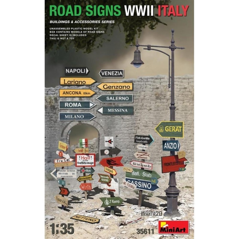 Road Signs WWII Italy (1/35)