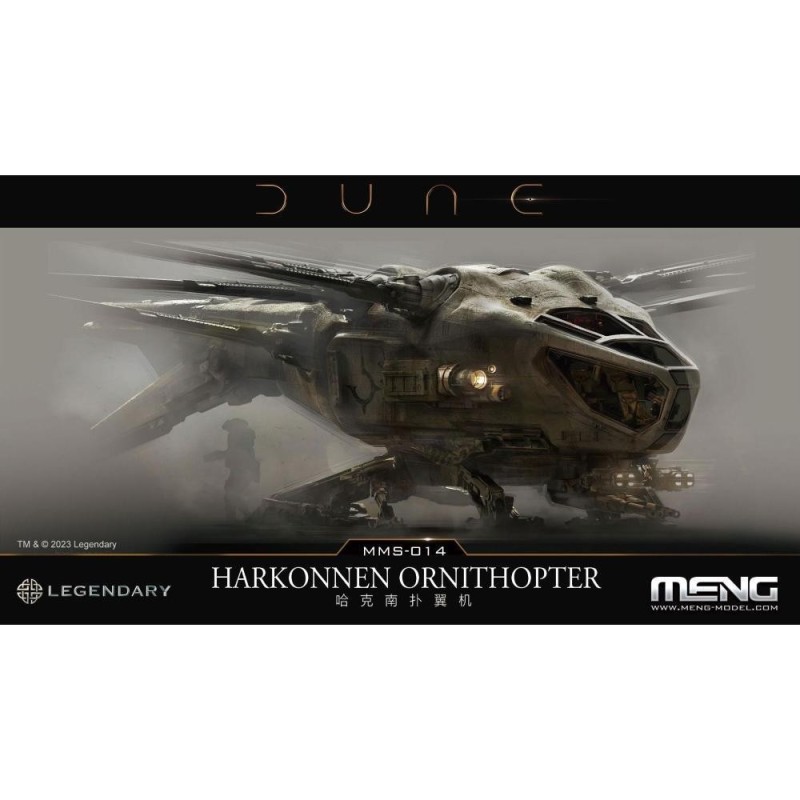 Dune Harkonnen Ornithopter (apertura alare 173 mm, lunghezza 88 mm)