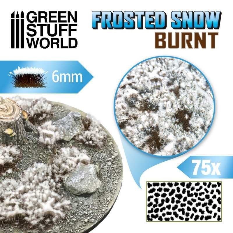 Ciuffi Arbusti di Neve - Autoadesivi - 6mm - MARRONE BRUCIATO (11787)