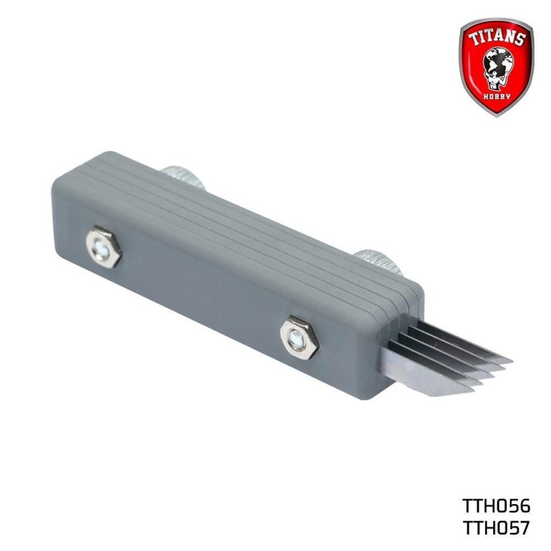 Speciale utensile a pettine per incidere mattoni in scala 1/35