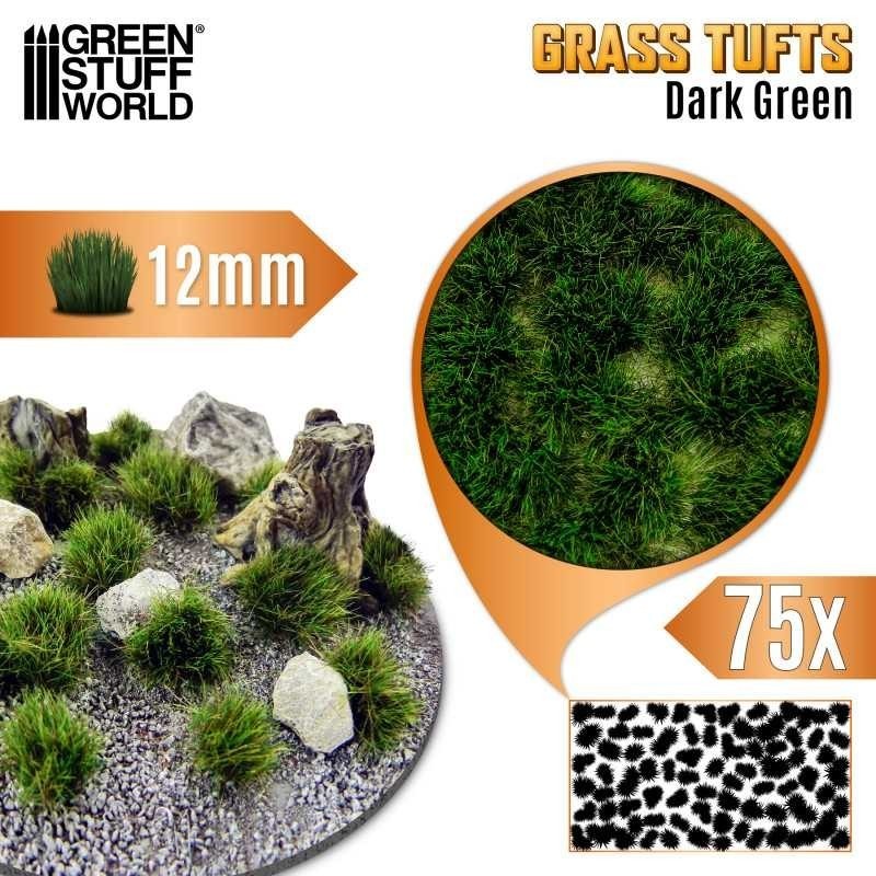Ciuffi d'Erba - Tuft 12 mm - Verde Scuro (12938)