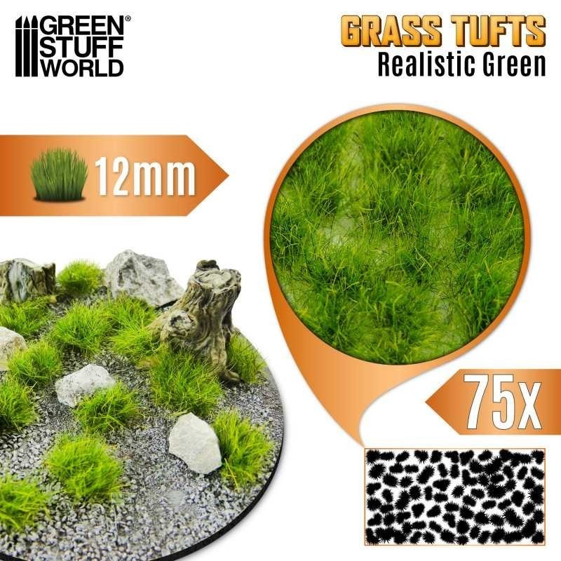 Ciuffi d'Erba - Tuft 12 mm - Verde Realistico (12939)
