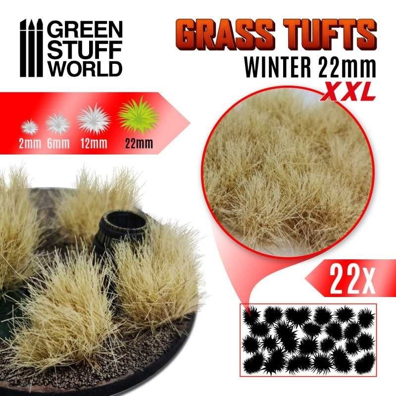 Ciuffi Erba XXL - Autoadesivi - 22mm - INVERNO (11451)